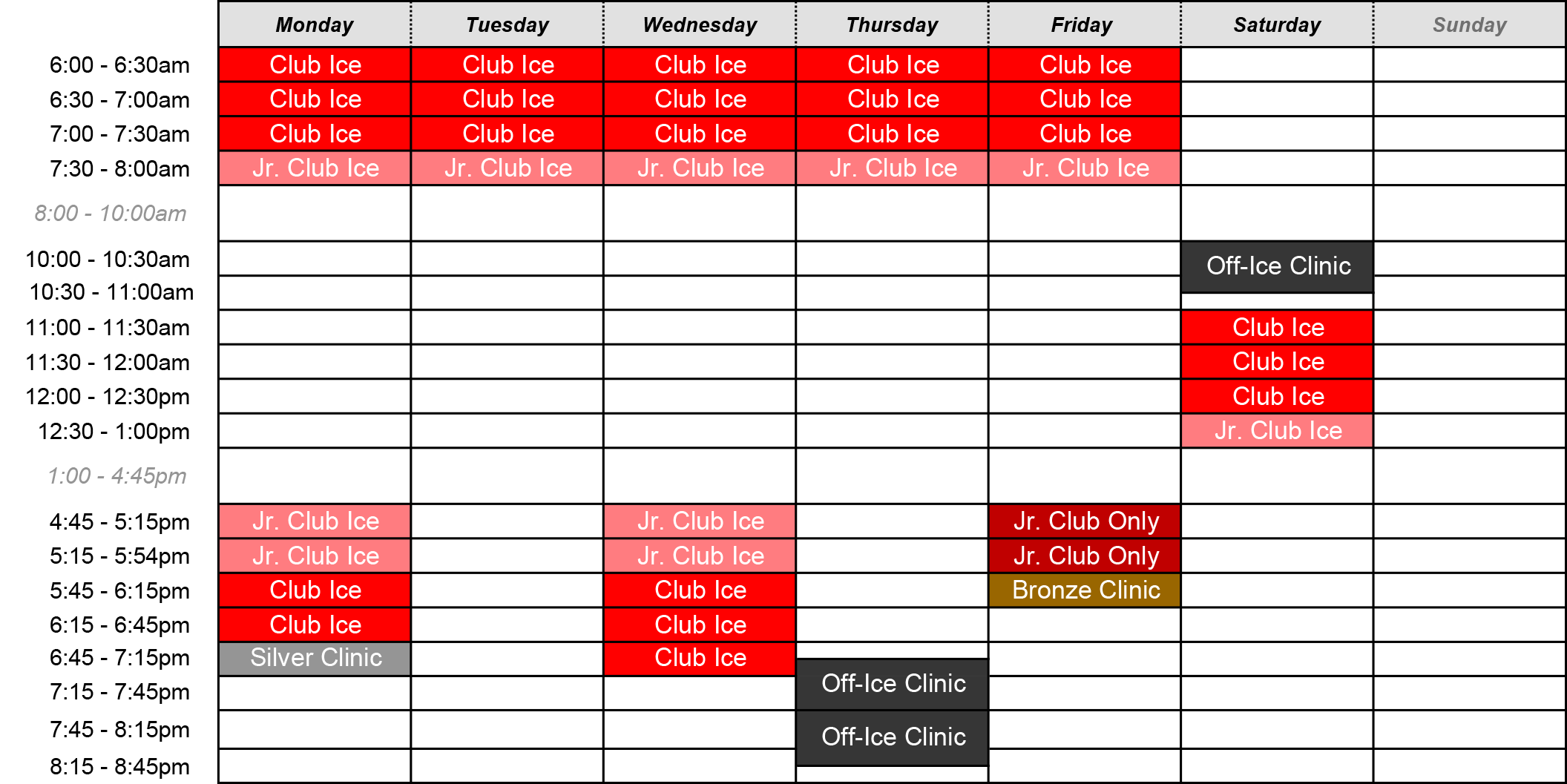 Calendar Shaker Figure Skating Club